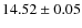 $14.52 \pm 0.05$
