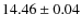 $14.46 \pm 0.04$