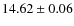 $14.62 \pm 0.06$