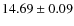 $14.69 \pm 0.09$