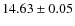 $14.63 \pm 0.05$