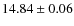 $14.84 \pm 0.06$