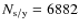 $N_{\rm s/y} = 6882$