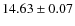 $14.63 \pm 0.07$