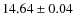 $14.64 \pm 0.04$