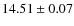 $14.51 \pm 0.07$