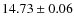 $14.73 \pm 0.06$