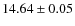 $14.64 \pm 0.05$