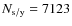 $N_{\rm s/y} = 7123$