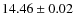 $14.46 \pm 0.02$