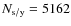 $N_{\rm s/y} = 5162$