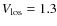 $V_{\rm los} = 1.3$