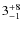 $3^{\rm +8}_{-1}$