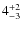 $4^{\rm +2}_{-3}$
