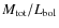 $M_{\rm tot}/L_{\rm bol}$