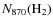 $N_{870}({\rm H_2})$