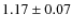 $1.17\pm0.07$