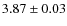 $3.87\pm0.03$