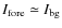 $I_{\rm fore}\simeq I_{\rm bg}$