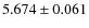 $5.674\pm0.061$