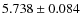 $5.738\pm0.084$