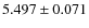 $5.497\pm0.071$