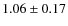 $1.06\pm0.17$