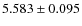 $5.583\pm0.095$