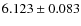 $6.123\pm0.083$
