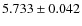 $5.733\pm0.042$
