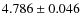 $4.786\pm0.046$