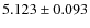 $5.123\pm0.093$