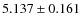 $5.137\pm0.161$