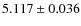 $5.117\pm0.036$