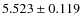 $5.523\pm0.119$