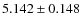 $5.142\pm0.148$