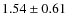 $1.54\pm0.61$
