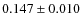$0.147\pm0.010$