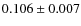 $0.106\pm0.007$