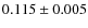 $0.115\pm0.005$