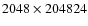 $2048 \times 2048 24$