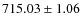 $715.03\pm1.06$