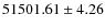 $51501.61\pm4.26$