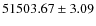 $51503.67\pm3.09$
