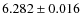 $6.282\pm0.016$