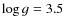$\log g=3.5$