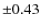 $\pm 0.43$