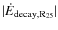 $\vert\dot{E}_{\rm decay,R_{25}}\vert$
