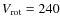 $V_{\rm rot} = 240$