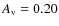 $A_{\rm v}=0.20$